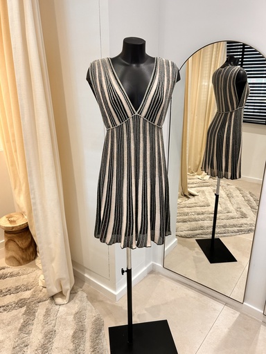 [1136] MISSONI Metallic crochée robe - 1136