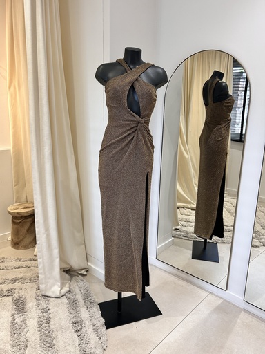 [1155] NOOKIE robe Casino dorée - 1155