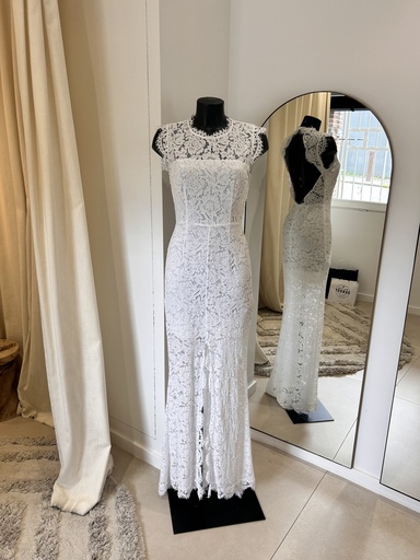[1174] RACHEL ZOE White Dentelle - 1174