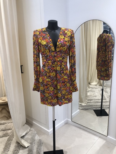 [1184] REBECCA VALENCE Arles Dress florale - 1184
