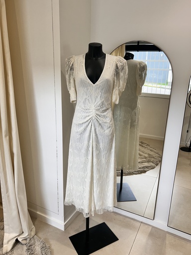 [1209] ROTATE Robe dentelle blanche - 1209