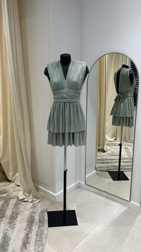 [1218] SABINA MUSAEV robe vert d'eau - 1218