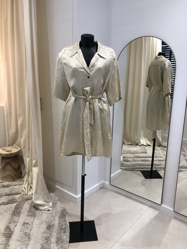 [1225] SANDRO Aimée satin-jacquard dress - 1225