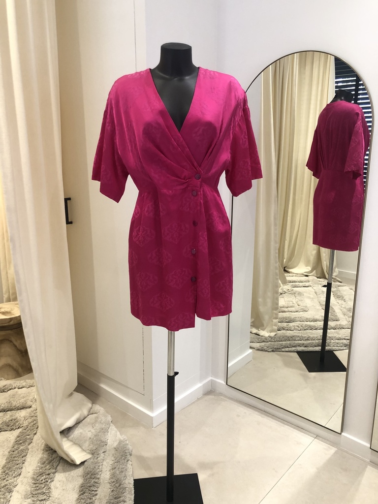 SANDRO Harpie Dress Fuschia - 1231