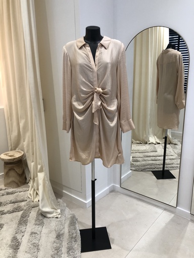 [1258] STEVE MADDEN robe chemise beige - 1258