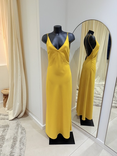 [1267] TARA JARMON Robe Raida Jaune - 1267