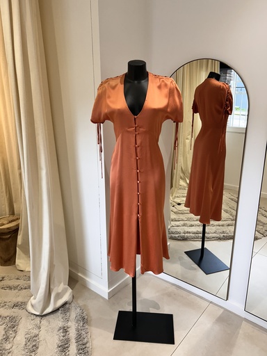 [1279] VANESSA COCCHIARO Clara Dress Peach - 1279