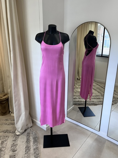 [1296] SOMETHING NAVY, robe rose - 1296