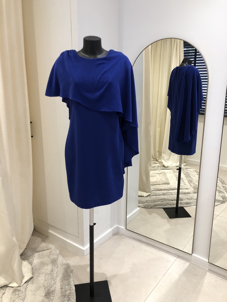 DKNY Robe bleue nuit voile velour - 1358