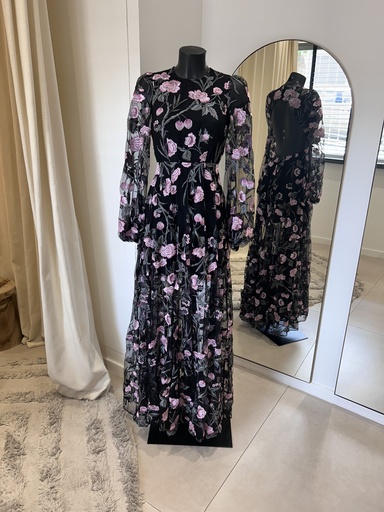 [1402] ASOS - Robe longue transparente fleurie - 1402