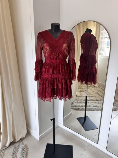 [1415] Self-Portrait robe bordeaux - Collection Milky - 1415