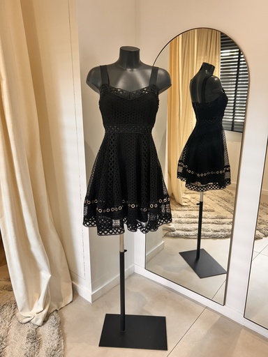 [1417] Maje robe courte noire - Collection Milky - 1417