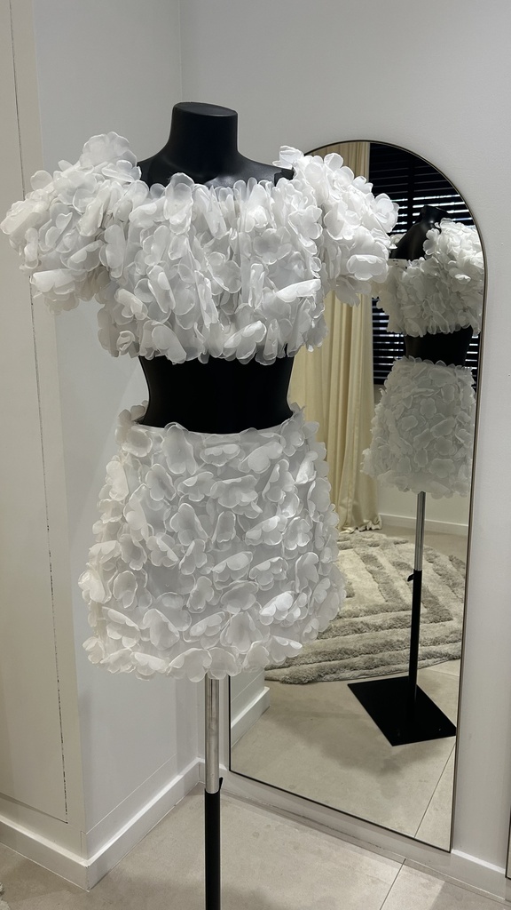 SELEZZA - ensemble fleurs - Collection Milky - 1439