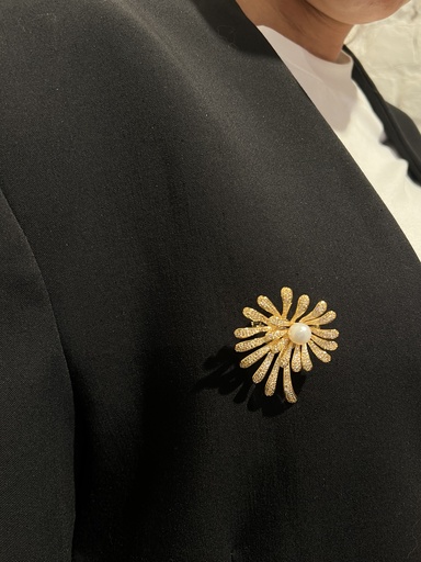Broche palmier gold 