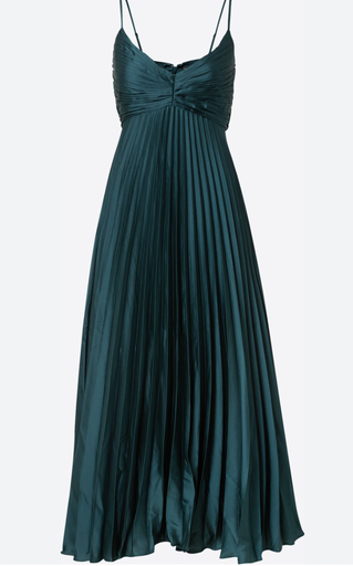 [C03036] ABERCROMBIE & FITCH - Robe Midi turquoise - T34 - C03036