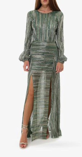 [C01112] ROTATE - Robe longue verte - C01112