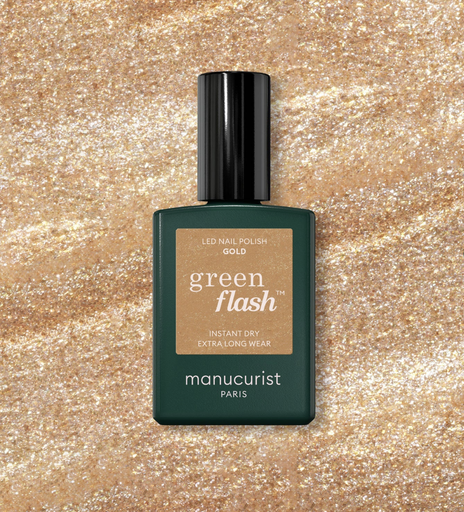 Vernis Semi-Permanent Green Flash - GOLD - Manucurist 