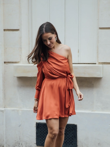 [C03712] Robe Mini one shoulder - T36 - C03712 