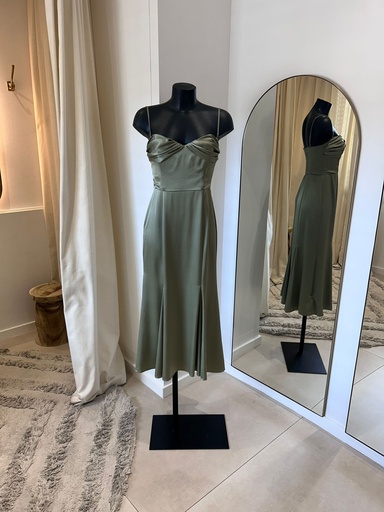 REFORMATION  - Robe verte sauge - Collection Milky - 1426