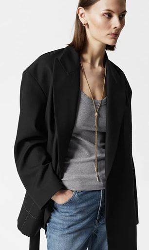 [A401] LOC- &Other Stories- Collier Lariat Gold- A401