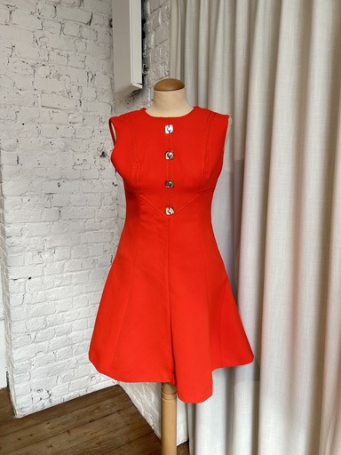Robe orange retro - T36 - C01133