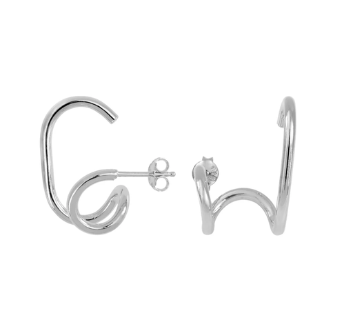 Aurore Havenne - Boucles d'oreille Gloria Silver - 1 pièce 