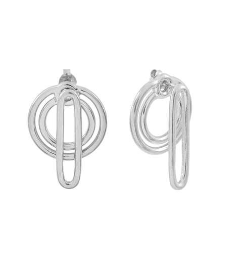 Aurore Havenne - Boucles d'oreille Séléné Silver 