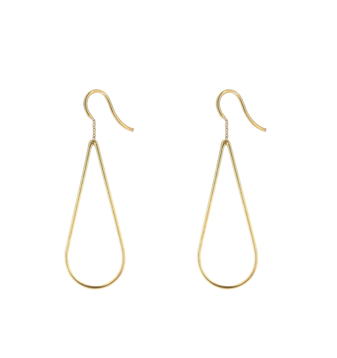 Aurore Havenne - Boucles d'oreille Raindrops Vermeil