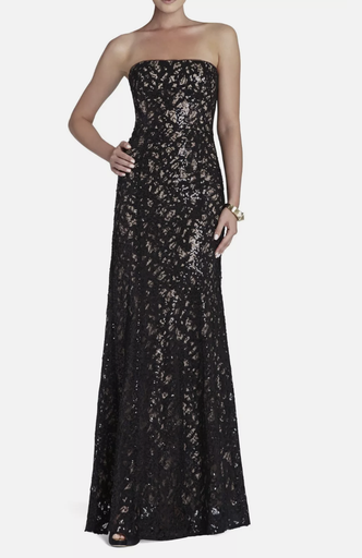 [C01146] BCBG MAXAZRIA - Robe Bustier Dentelle - C01146