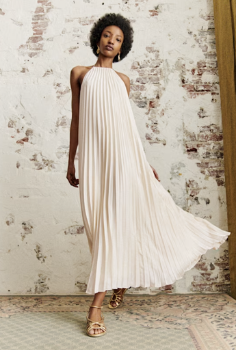 [C03215] SEZANE - Robe Layla écrue - T36  - C03215