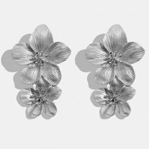 BO Double fleurs silver - Collection PAL   