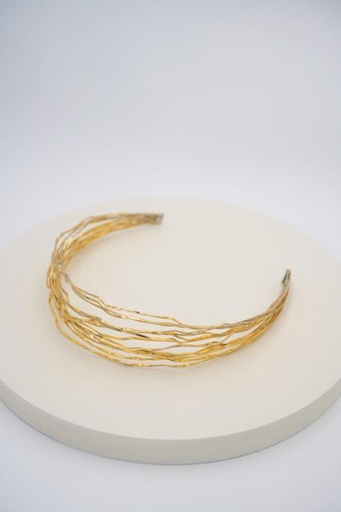 Headband Doré Motif ligné  - A427