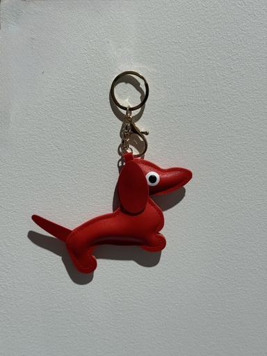 Porte-clefs - chien rouge