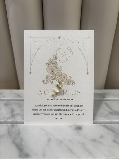 BO -  Signe Astro - Verseau - Collection PAL  