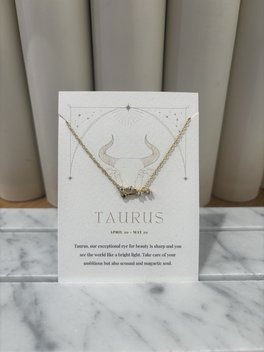 Collier Taureau -  Signe Astro - Collection PAL     