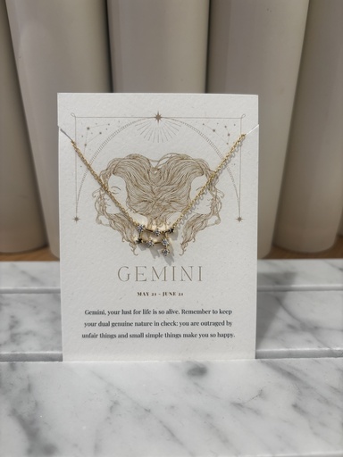 Collier Gémeaux -  Signe Astro - Collection PAL      