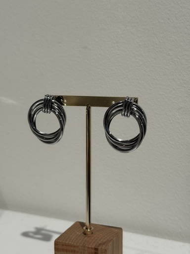 BO -  Triple cercle argenté  - Collection PAL   