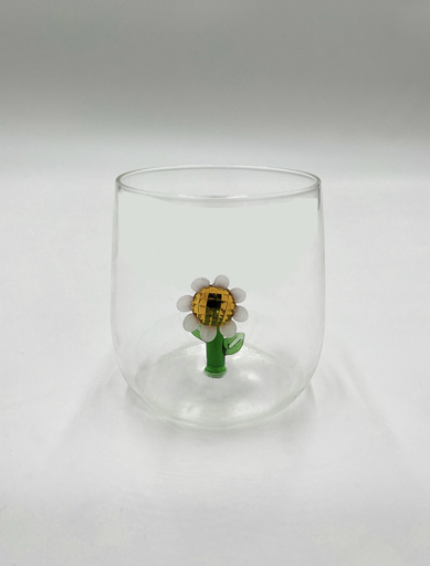 Verre tournesol - 1 pièce 