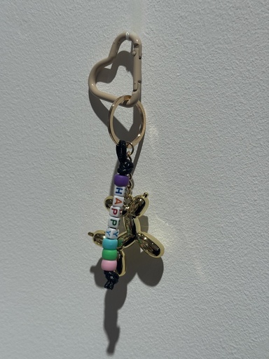 Porte-clefs - chien - happy