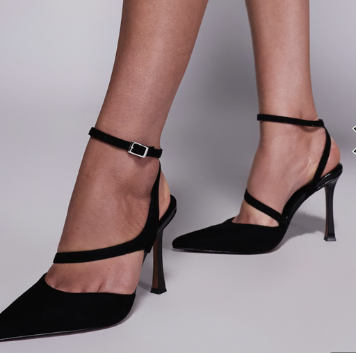 Talons en daim noirs - taille 39 - T28