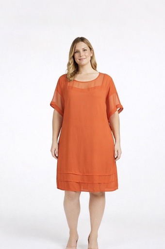 DIANE VON FURSTENBERG - Robe Orange  - P0020 