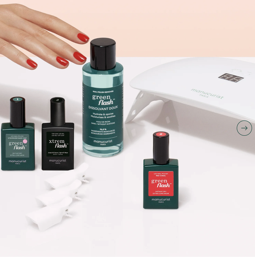 Starter Kit Semi-Permanent Green Xtrem Flash - Deux Couleurs - Manucurist