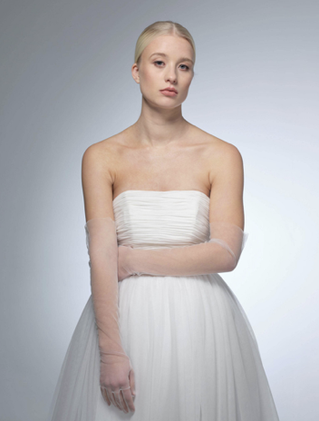 [G041] GEORGETTE - Gants en tulle - G041 