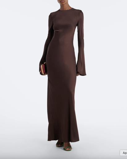 ROTATE - Robe Longue en Satin - T38 - P0078