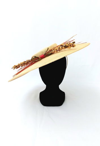 T&O CONCEPT - Chapeau naturel beige  - A642