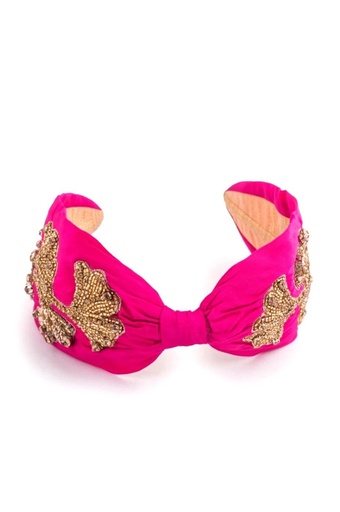 [A678] Namjosh - Headband rose avec sequins - A678
