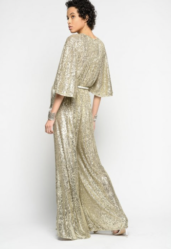 [C02678] PINKO - Combinaison longue dorée - C02678