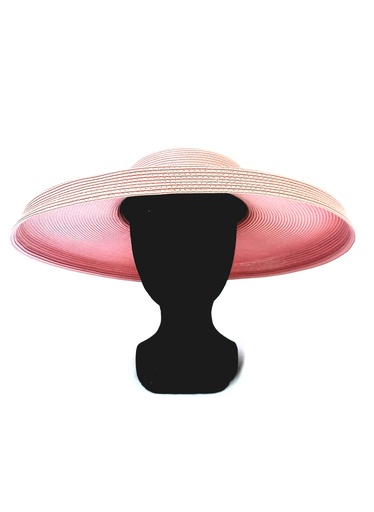 [A681] T&O CONCEPT - Chapeau Audrey Hepburn Rose - A681