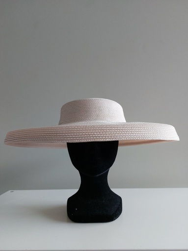 [A683] T&O CONCEPT - Chapeau Audrey Hepburn Champagne - A683