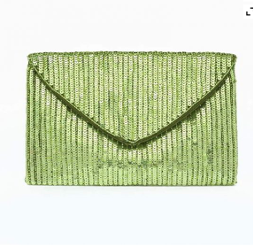 [A761] Sac vert à sequins - A761